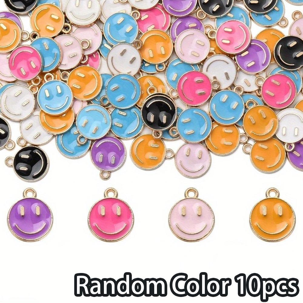 

10/20/30 шт. случайных цветов, круглые серьги в форме аватара, ожерелье, браслет, брелок, кулон, аксессуары Random Color 10pcs разноцветный