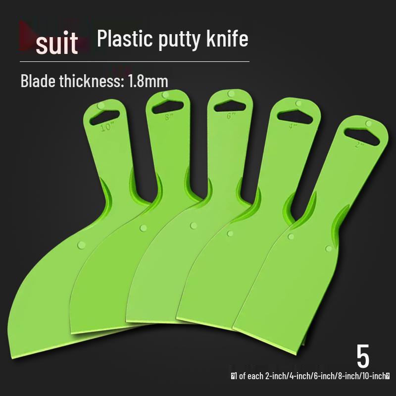 Plastic Putty Knife: Versatile Scraper for Dirt, Wallpaper, Glass, Tile, Glue, and Grout.