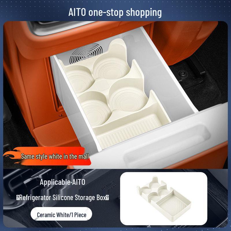 Interior Kick Mats for AITO M7/M8/M9 Refrigerator Trash Can - Fits 26 Models