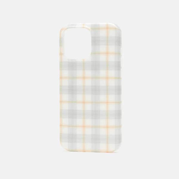 

Luxury Clmj Korean stripes plaid Phone Case for iPhone 17 16 15 14 13 12 11 Pro Max Plus Air Glossy Film Hard PC Cover iPhone 17 ProMax