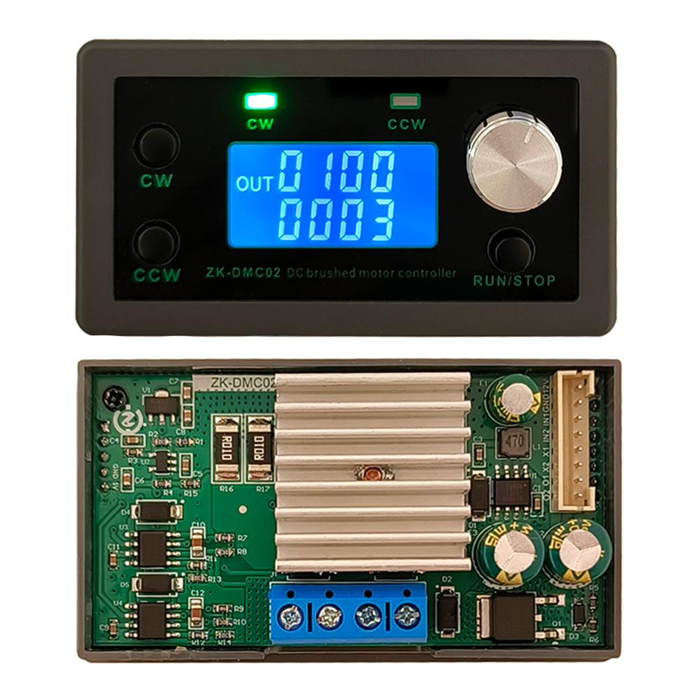 

DMC02 DC Motor Controller - Forward/Reverse with Delay Cycle Limit Stall Protection Speed Regulation for Electronics чорний