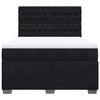 Maison Exclusive - Sommier à lattes de lit avec matelas Noir 140x190 cm Velours