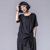 Short sleeve oversized Black modal vintage Casual loose summer t shirt tops Women t-shirt