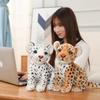 Simulation Snow Leopard Doll Plush Toy Little Leopard Leopard Doll Children's Soothing Pillow Ragdoll Home Ornament