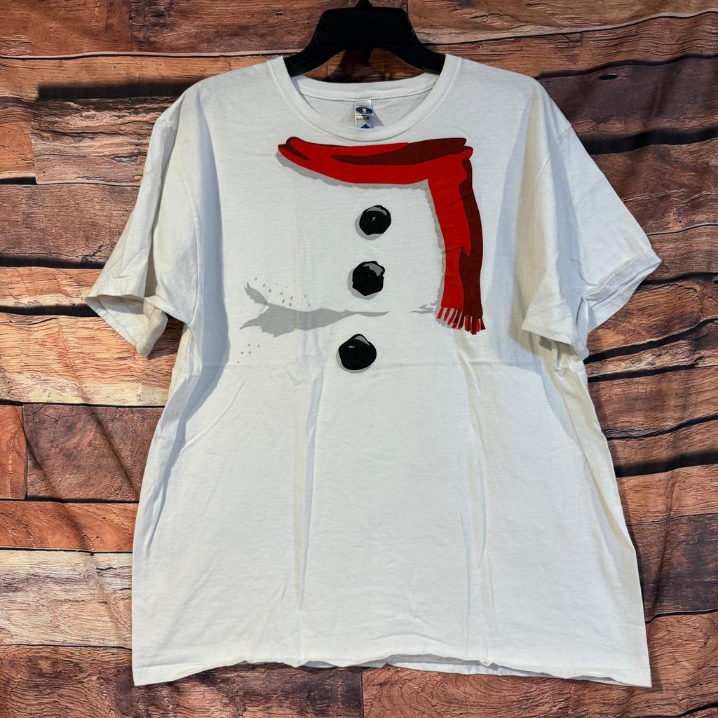 Shirt.Woot Melting Snowman Costume White Mens XL Christmas Holiday Tee Unisex T-Shirt