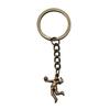 Metal Fittings Yoga Keychain Sport Theme Key Ring Souvenir 28mm