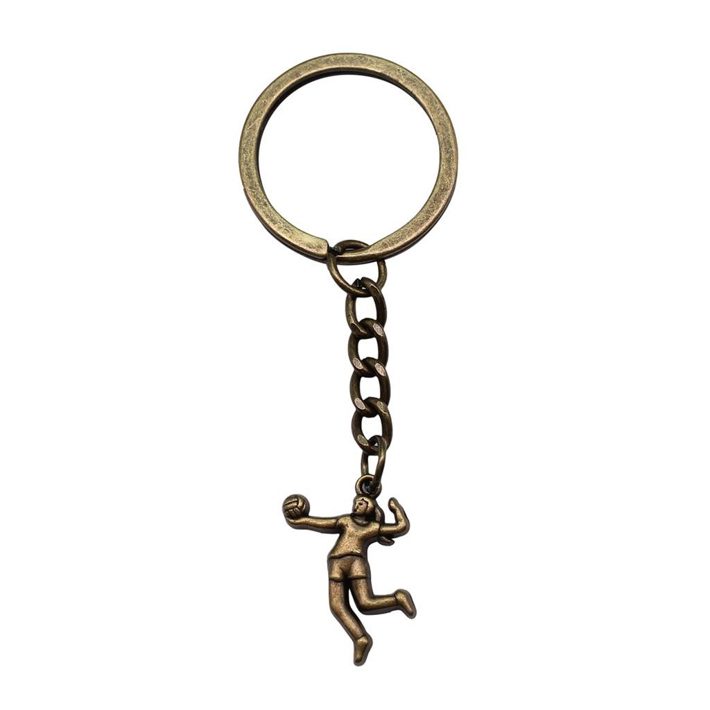 Metal Fittings Yoga Keychain Sport Theme Key Ring Souvenir 28mm