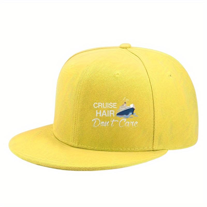 Cruise Hair Dont Care Funny Cruise Ship Baseball Cap Unisex Adjustable Breathable Casual Hat