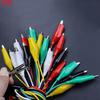 JCD 10PCS Alligator Clips Electrical, 5 Colors Test Leads with Testing Probes Crocodile Jumper Wires Cable with Alligator Clips