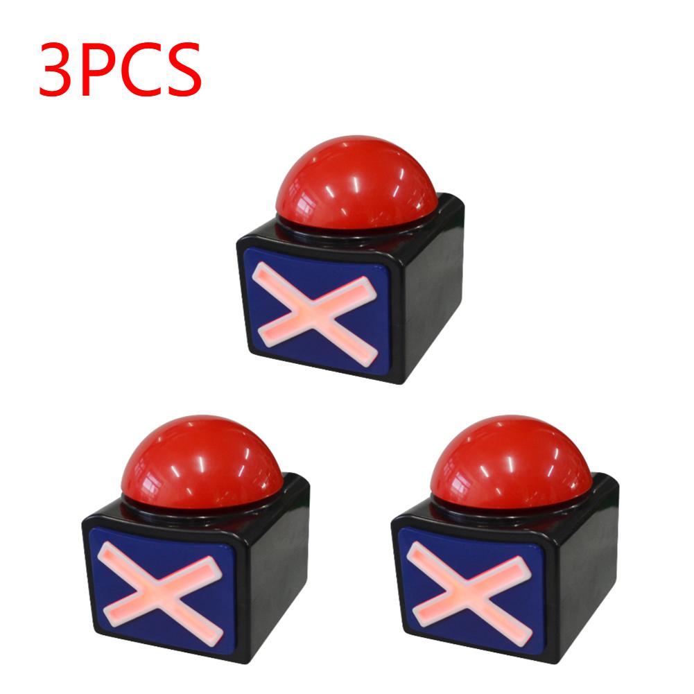 1-5Pcs Game Answer Buzzer Alarm Button with Sound and Light Trivia Quiz Got Talent Buzzer for Kid Adult Contest Game Show Party
