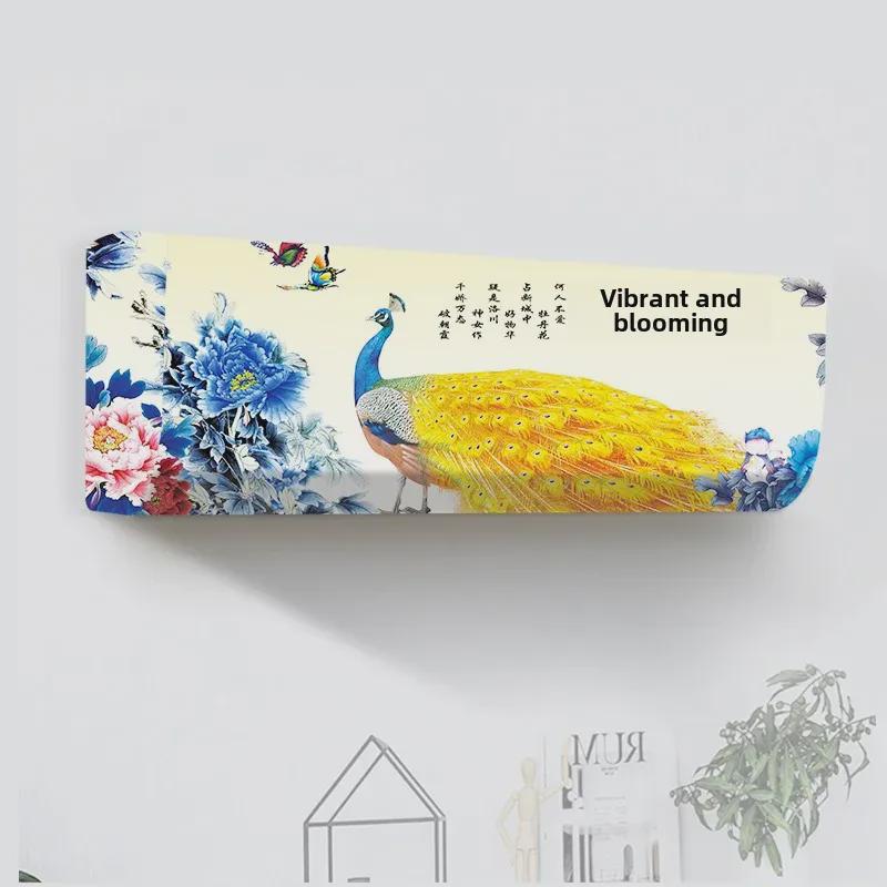 

Универсальный мультяшный чехол для кондиционера воздуха: Моющиеся и эластичные для спальни Universal Hanging AC Cover