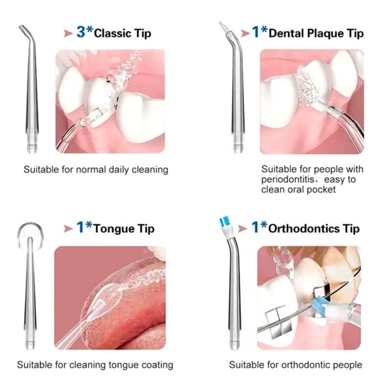 Travel Compact Oral Irrigator Dentist Suggest IPX5 Water Flosser Cordless Professional Cleaning for Sensitive Gums