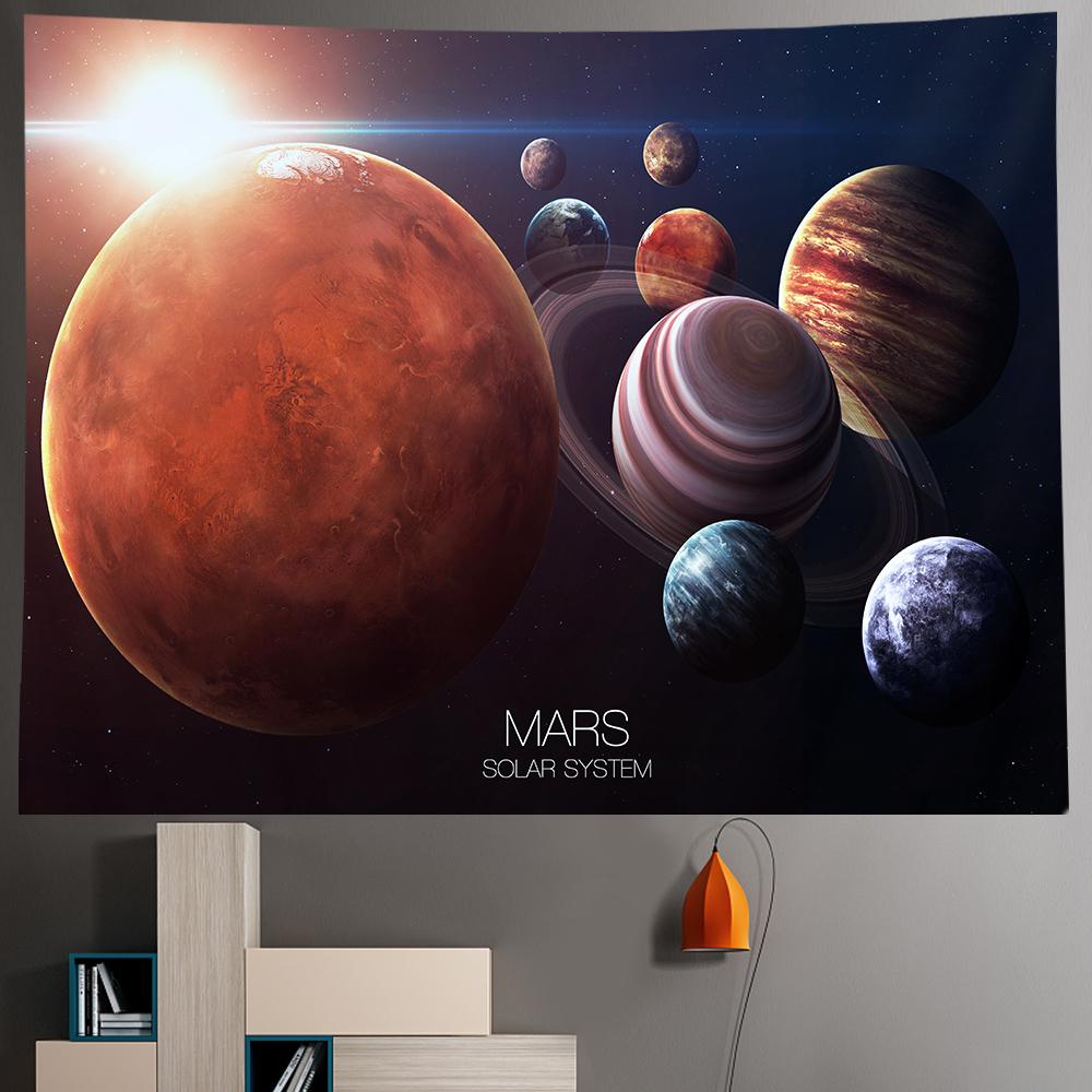 

Галактика Звездное Небо Планета Гобелен Марс Гобелен Фэнтези Сцена Настенный Диван Одеяло Спальня Комната Эстетика Украшение Дома