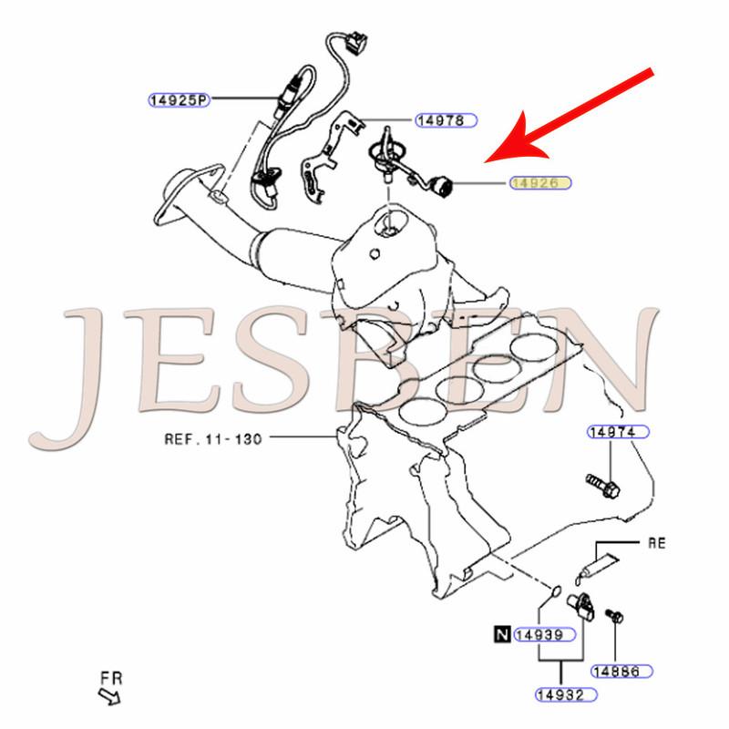 1588A471 UAA0004-MM010 Front Lambda O2 Oxygen Sensor fit For Mitsubishi Eclipse Cross GK GL 1.5L 2017-2024 Engine 4B40
