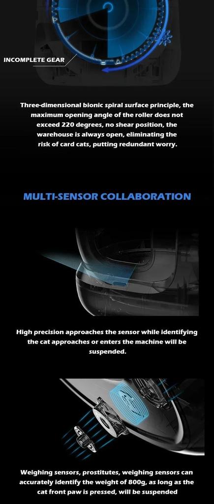 New MAX-2 Self-cleaning Cat Litter Toilet, Sand Proof and Leak Proof Enclosed Cat Toilet, Intelligent Remote Control