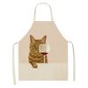 Ladies Men Home Cleaning Baking Cooking Tools Cooking Accessories Kitchen Aprons Linen Cats Wine Aprons