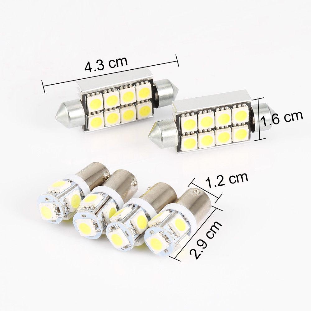 6pcs Led Smd Interior Light