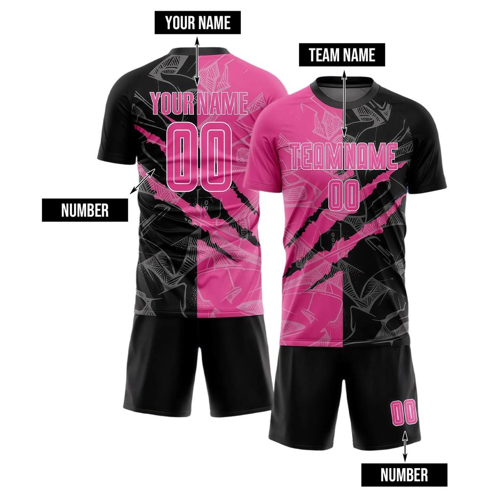 DIY Soccer Set for Men - 2 Piece Uniform, Plain Soccer Jerseys for Customization