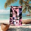 Japanese artist Koyoharu Gotouge's Demon Slayer beach towel, outdoor camping vacation swimming beach towel, outdoor absorbent bath towel blanket K18