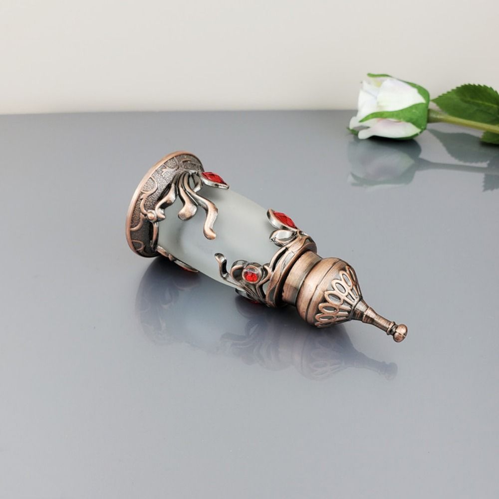 Antiqued Essential Oil Bottle Refillable Empty Dispenser Diffuser Perfume Container  Middle Eastern