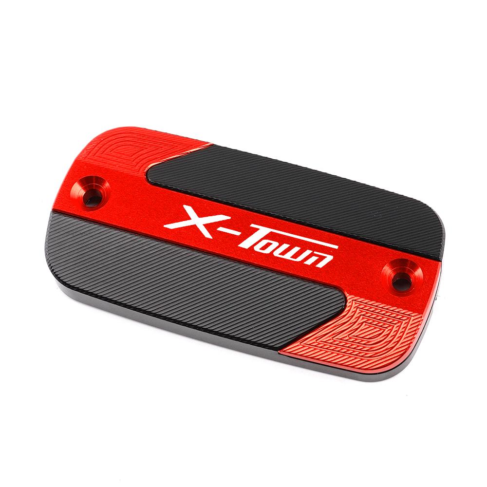 

Для Kymco Xtown X-Town 125i 300i X city 125 300 алюминиевый мотоцикл с ЧПУ переднего тормозного резервуара, крышка бака для жидкости, масляный бак Red 1 pieces