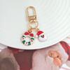 Festive Christmas Keychain: Metal Tree, Snowman & Santa Bag Charm – Stylish Small Gift