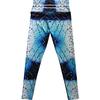 High-waisted printed leggings with sweat-drop detailing Sports and yoga trousers