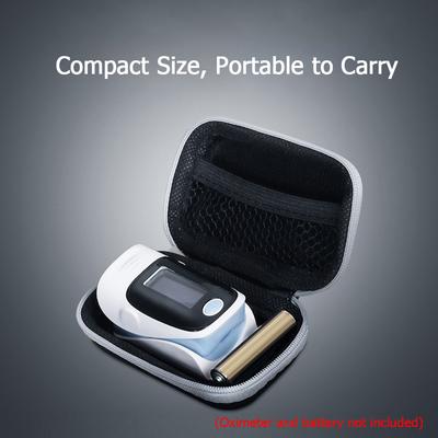 Oximeter Storage Case, EVA Travel Bag, Compact Ive Box for Fingertip Pulse Oximeter, Ideal for Home and Travel Use