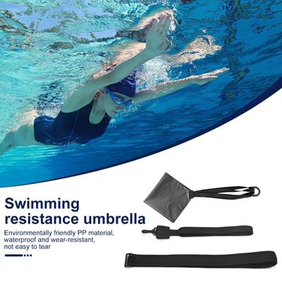 Paracadute da Nuoto Cintura per Allenamento della Forza nel Nuoto Attrezzatura per Allenamento di Resistenza nel Nuoto con Paracadute di Trascinamento
