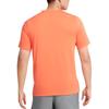 Nike T-Shirts Men's Orange Crew Neck Moderate Straight Fit CZ9185-643
