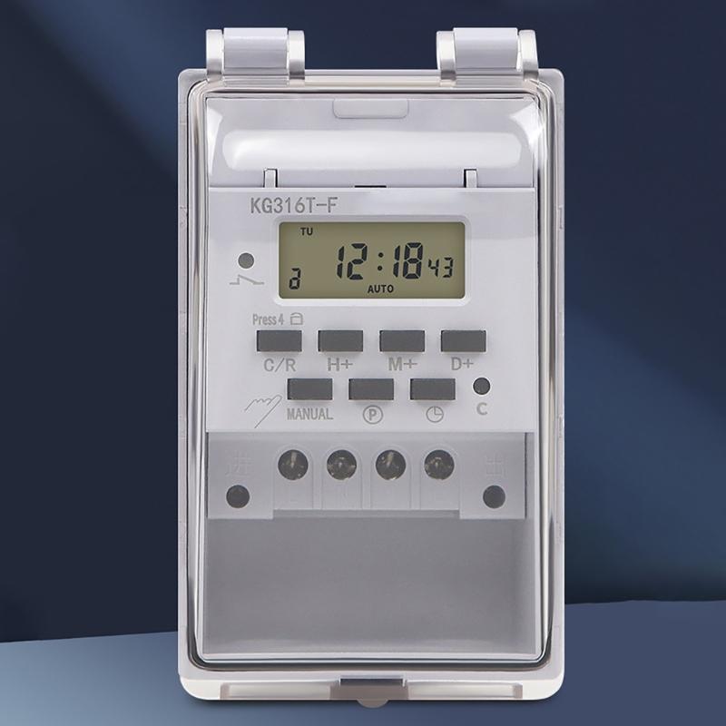 Programmable Digital Timer for Electrical, Indoor In Wall Light Timer Switches 220V 10Amp Electric Wall Timer for Appliances