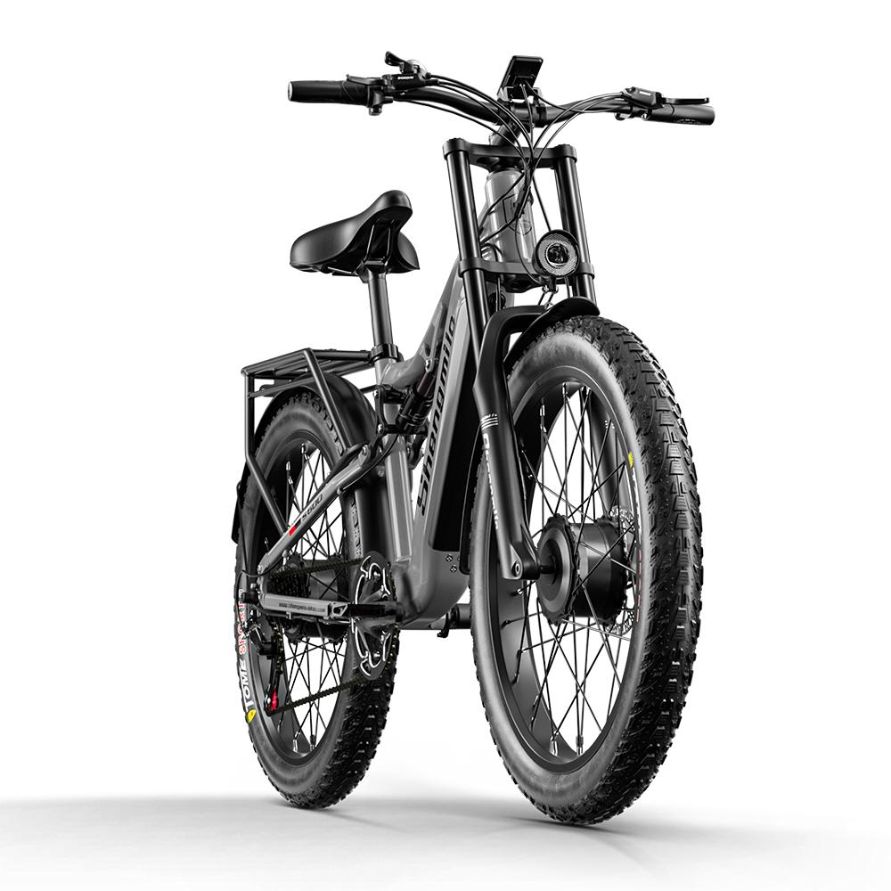 Shengmilo S600 Electric Bicycle 2000W Dual Motor 48V17.5AH Electric Bike 26 Inch Fat Tires E-Bike For Adult Mountain Ebike