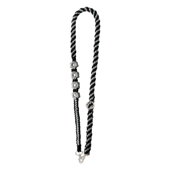 Hand Braided Phone Lanyard Bohemian Flower Design Crossbody Adjustable Wide Shoulder Strap Bag Key Badge Lanyard with Metal Hook
