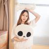 Soft Plush Skull And Crossbones Halloween Throw Pillow For Festive Home Decoration