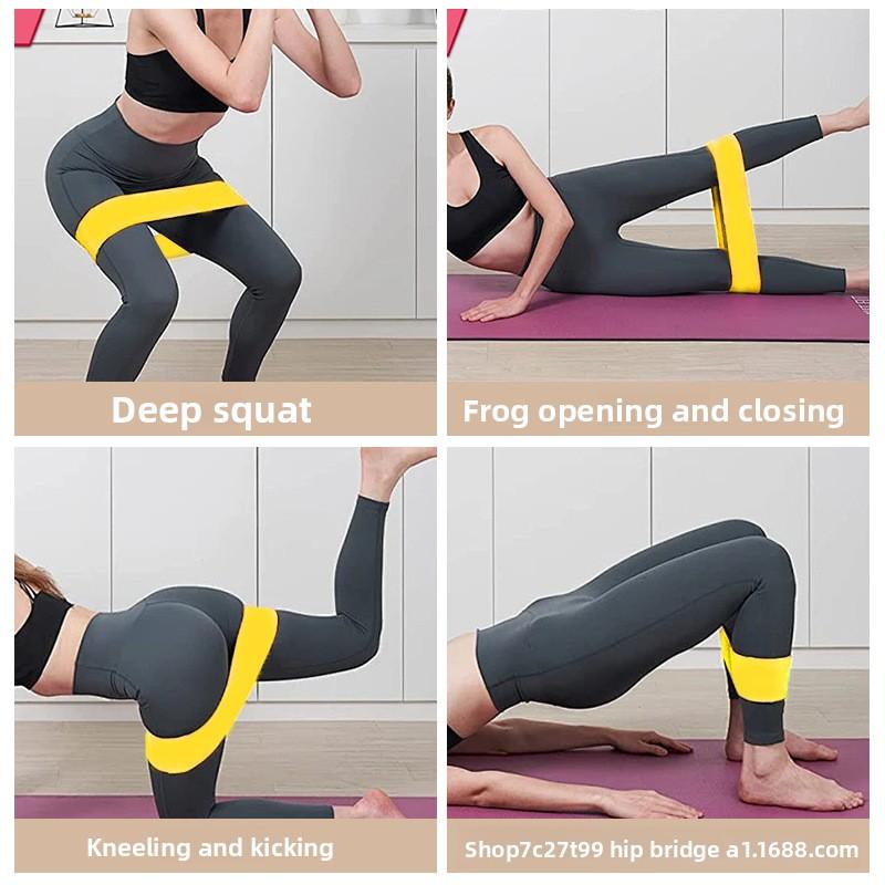 Elastic Band Yoga Pulling Circle Fitness Strength Training Men's Women's Yoga Squat Leg Stretching 903C