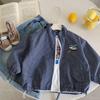 Boys' Coat Autumn New Korean Version Of Children'S Cartoon Plaid Jacket Boys' Foreign Style Spring Fashion