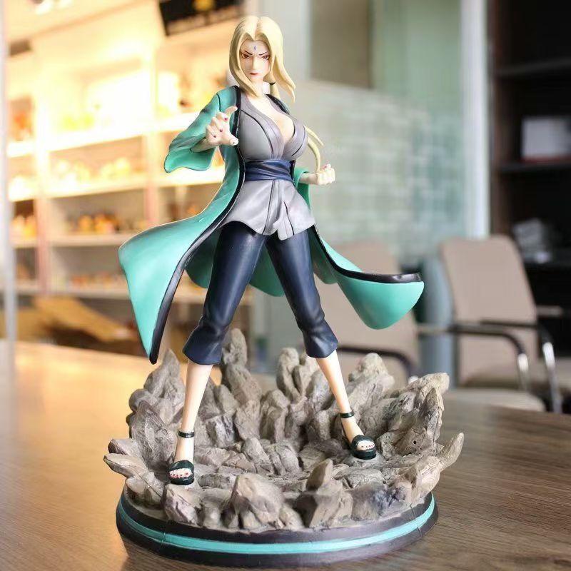 Naruto 13.77inch/35cm Five Dynasties Thousand Hands Tsunade Xiaonan anime Surroundings Combat stance can Move PVC toys Durable Gift