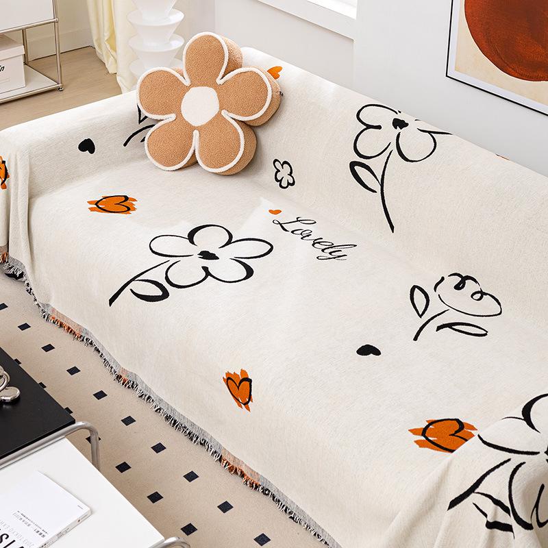 Soft Chenille Sofa Cover Throw Towel Blanket Couch Cover Universal Anti-cat Scratch Sleeping Blanket Living Room Home Decor
