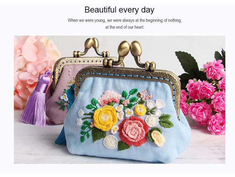 DIY Cross-Border Ethnic Coin Purse: Handmade Embroidered Material Kit for Beginners