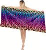 1PC Towel Leopard Zebra Pattern for Family or Friends Gifts Quick-Dry Beach Towel For Yoga Tourism Beach GYM Camping Swimming