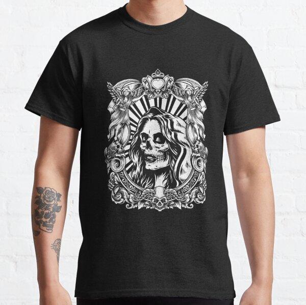 BEST SELLING Santa Muerte Mexican Female Deity Sugar Skull Dead T-Shirt S