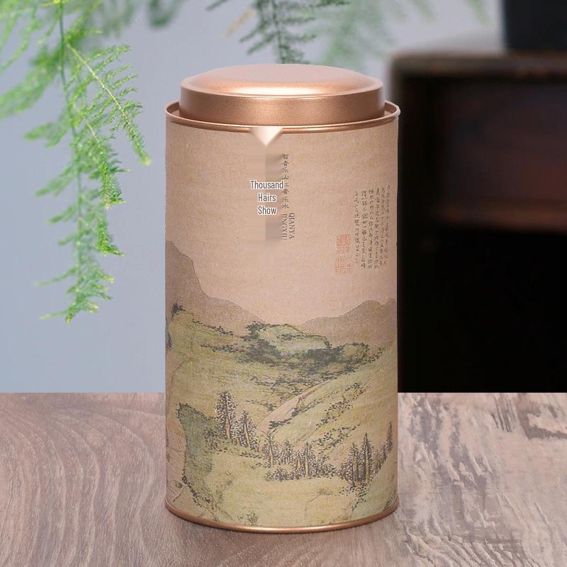 Medium Size Round Tea Can - Universal Sealed Paper Packaging Gift Box