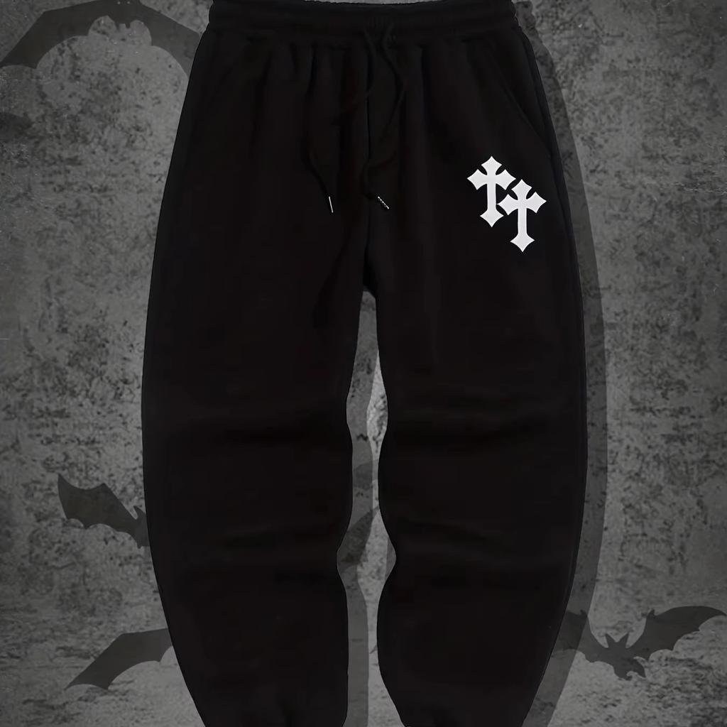 Harajuku Hip-hop Pants Printed Pattern Slim Men Y2K Gothic Leisure Fashion Sports Street Wear Couple Sweatpants