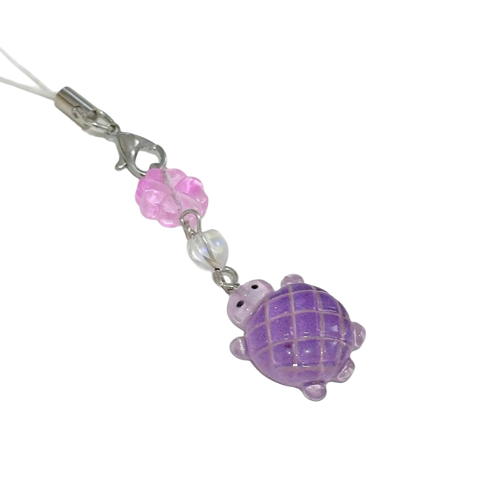 

Яркий брелок-черепашка из желе, мягкая смола, ретро-стиль, милый подарок для аксессуаров для телефона и сумки 5