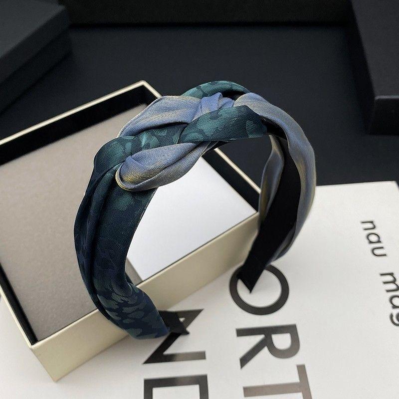 

Горячая стильная повязка на голову, женская летняя высококачественная новая повязка на голову с широкими краями, с высоким черепом, верхняя часть лица, маленькая нежная заколка для волос