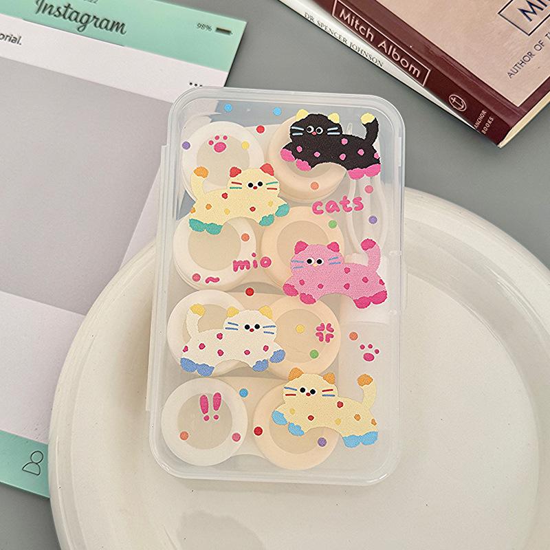 

4 Slots Contact Lens Case Large Capacity Women Travel Contact Lens Box With Mirror Tweezers Suction Rod Portable Eye Care Kit