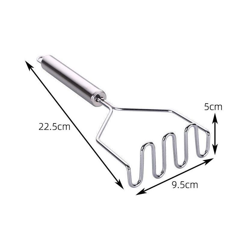 Stainless Steel Potato Masher Manual Potato Crusher Pusher Fruit Vegetable Pressure Mud Machine Potato Ricer Press Kitchen Tool
