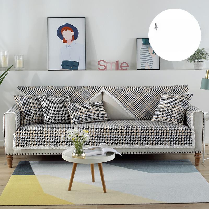 

Подушка для дивана на четыре сезона, летняя ткань из хлопка и льна, простая современная подушка из мешковины, универсальный чехол, тканевый чехол 50*70