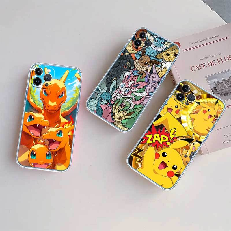 Cute Pokemon Phone Case for Motorola G14 G15 G24 G30 G31 G32 G34 G41 G42 G51 G52 G50 G60S G60 G62 G72 G71 G73 G84 G85 G200 E32