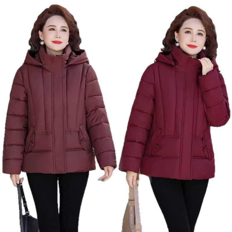 Winter padded jacket women's new hooded short padded jacket loose padded jacket